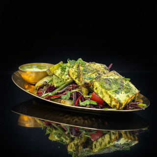 Coriander Pesto Paneer Tikka
